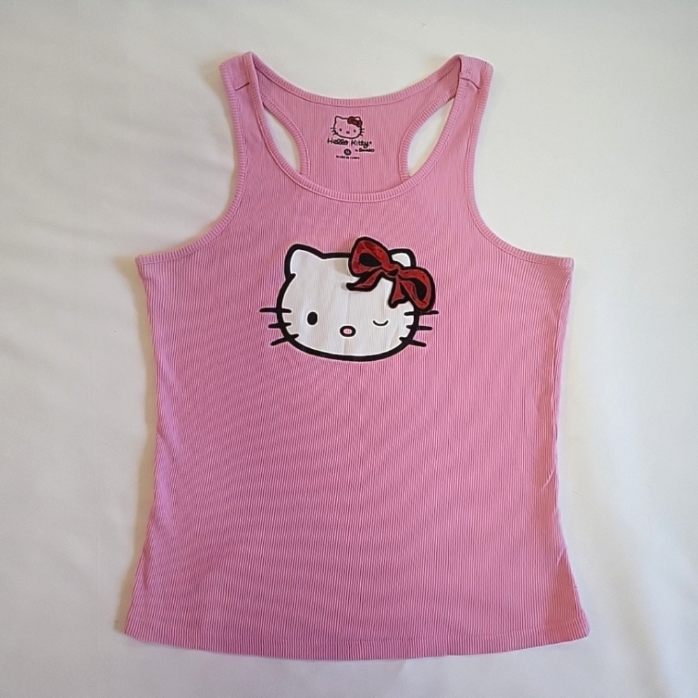 RARE Vintage 1976 Hello Kitty by Sanrio Ribbed Tank Top- Size M